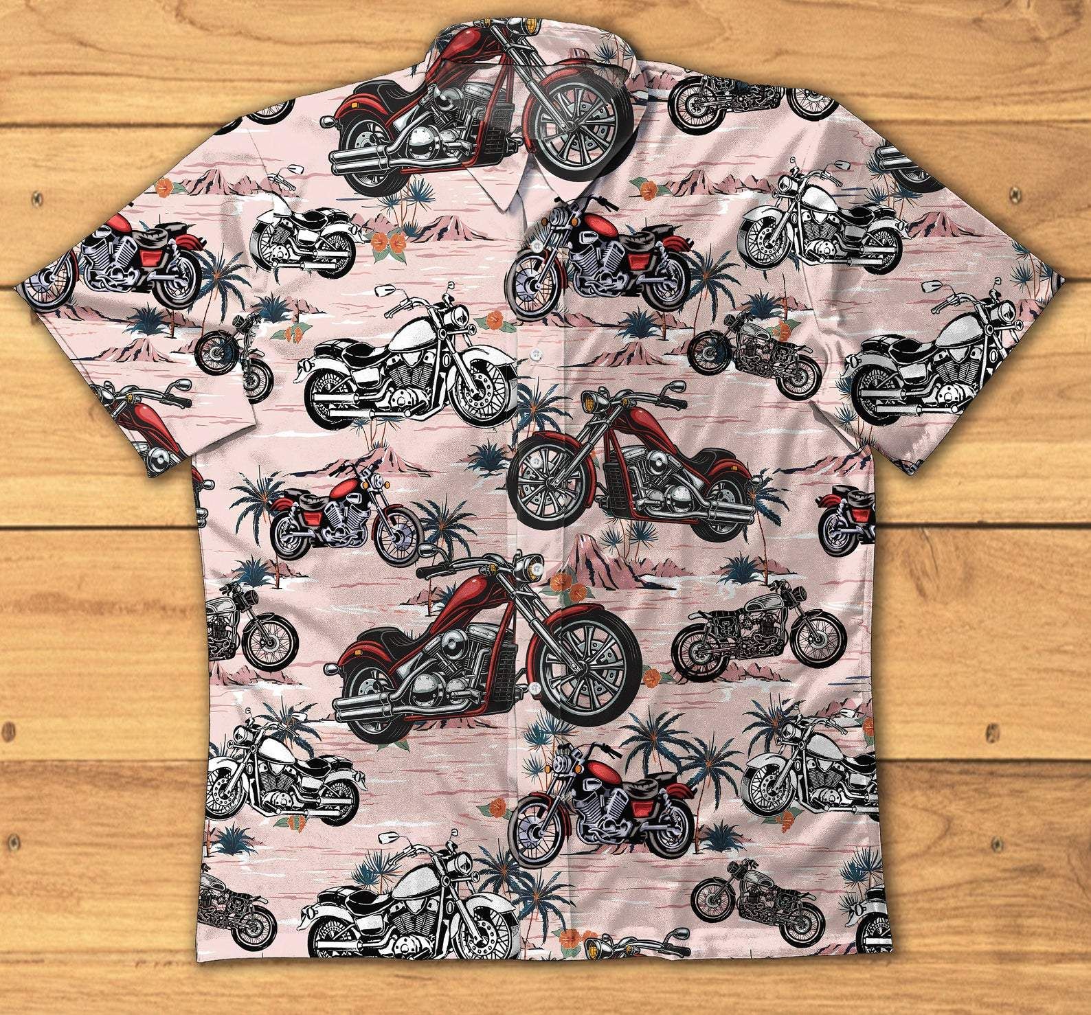 Felacia [Hawaii Shirt] Vintage American Motorcycle Hawaiian Aloha Shirts-ZX1329